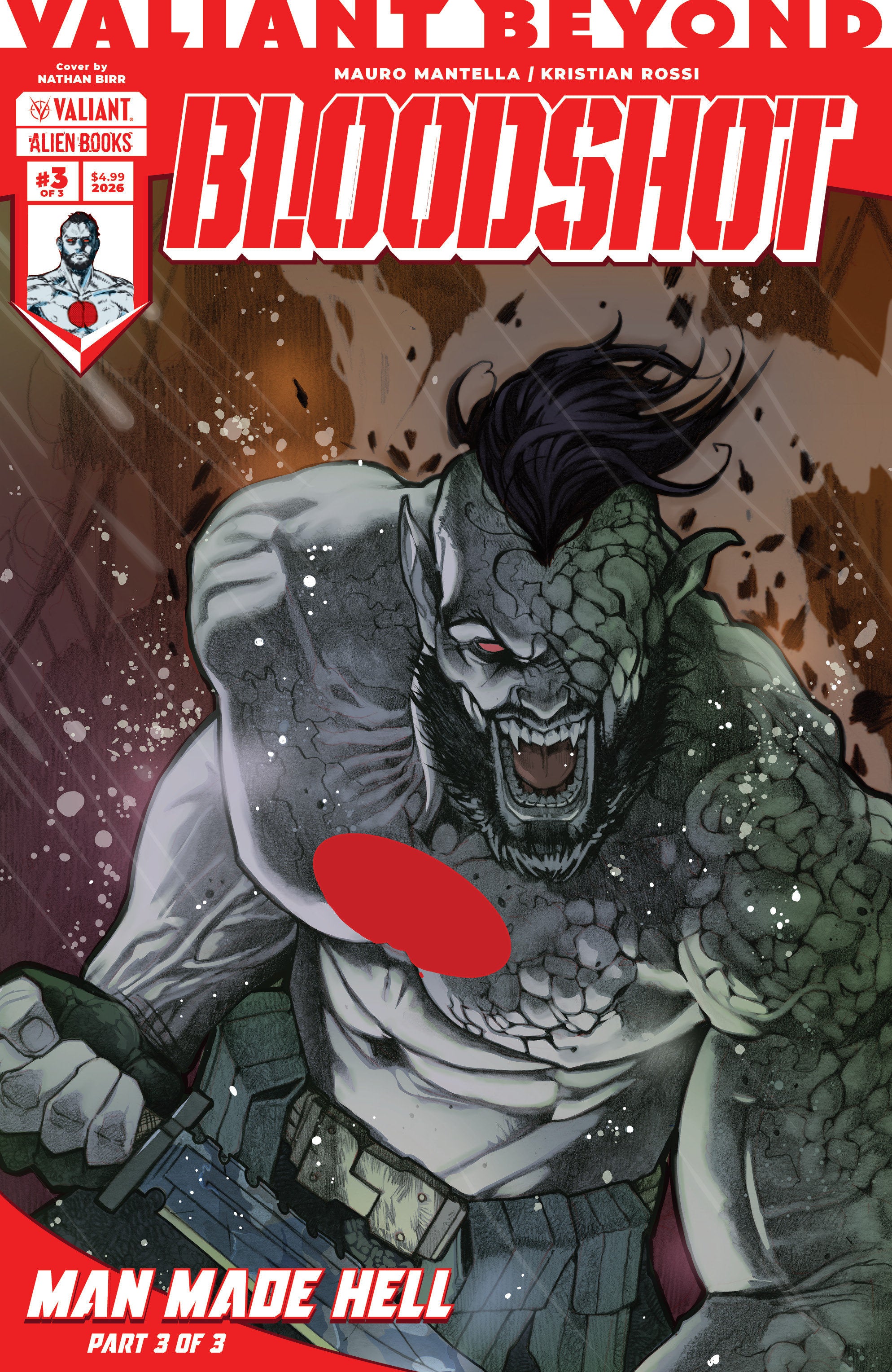 Valiant Beyond: Bloodshot #6 Man Made Hell #3 Variant B (Birr)